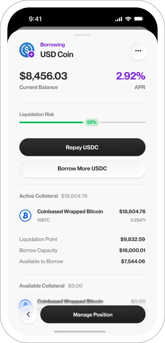 Borrow interface